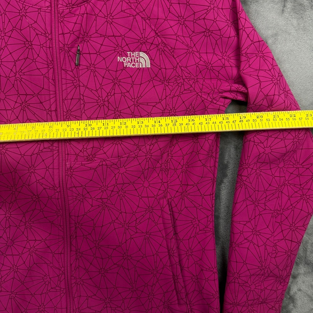 The North Face Apex Bionic Jacket Womens Medium Pink Geometric Print Softshell - Picture 3 of 7